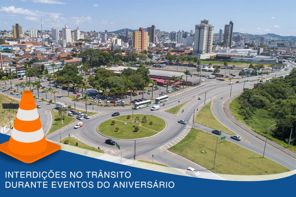 Trânsito tem interdições durante eventos do aniversário de Pouso Alegre