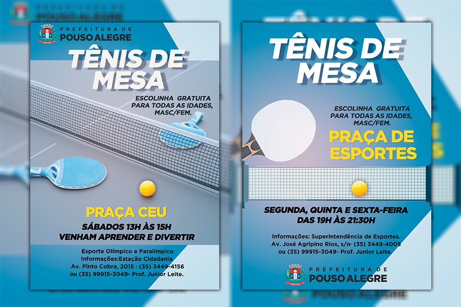 Superintendência de Esportes lança projeto para estimular Tênis de Mesa