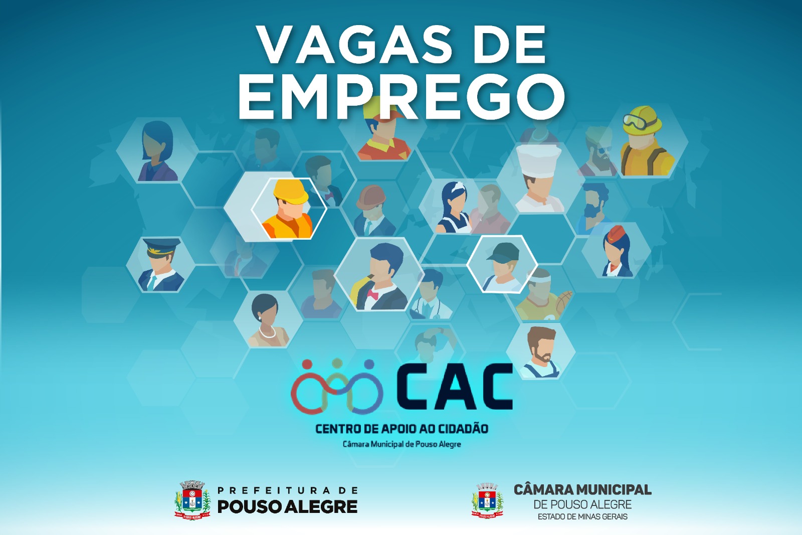 Vagas de emprego oferecidas pelo CAC